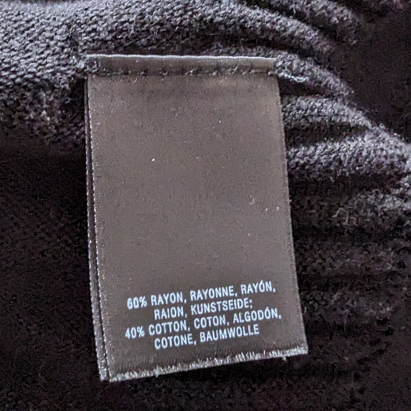 Anthropologie Women's Small Black Open Front Open Knit Detail Cardigan 150 - Picture 7 of 10